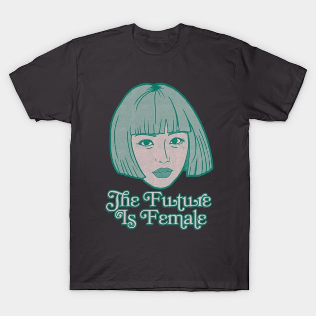 The Future Is Female ---- Original Duotone Design T-Shirt by unknown_pleasures